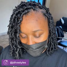 40 Stylishly Short Braids Hairstyles You'll Fall In Love With in 2024 - Coils and Glory Short Goddess Faux Locs, Braids For Fall, Purple Braiding Hair, Marley Braids, Marley Hair