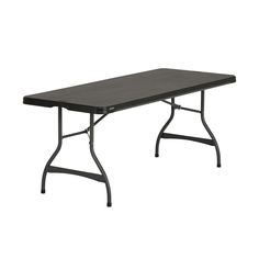 a black table on a white background with no one around it or someone else to the side