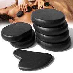 PRICES MAY VARY. 【Natural Stones Material】: Natural material stones' surface will keep more heat energy,the smooth surface makes the stone to your skin closely,avoid the heat waste,suitable for shoulders,back,waist,arms,legs,and other whole-body parts.The good choice for professional massagers and families.And it's also the good gift for Christmas, Birthdays.NOTICE: As these are natural rocks,hand polished,some slight variation in size,color and texture are inevitable. 【Hot Rocks Massage Stones Spa Relaxing, Hot Rocks, Facial Tools, Chronic Pain Relief, Gua Sha Massage, Massage Stones, Gua Sha Facial, Heat Energy, Rock Hand