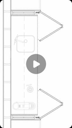 an overhead view of a bathroom with the shower and toilet in it, as well as measurements