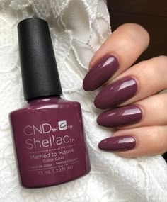 CND Shellac - Married to Mauve Ongles Gel Violet, Ongles Gel French