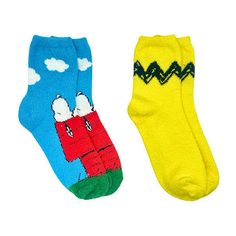 This Cozy 2 Pair Peanuts Crews for Women are the perfect addition to any closet for at home comfort! The 2 pack consists of fun designs including Snoopy himself. Made of soft Micro-Popo, these cozy socks are guaranteed to bring warmth and relaxation on the coldest of days. Grab a pair this Holiday season!# Pieces In Set: 2 PairFeatures: Multi-PackCharacter: Peanuts, SnoopyShoe Size Range: 4-10Fiber Content: 100% PolyesterFabric Description: Yarn Dyed KnitCare: Tumble Dry, Machine WashCountry of… Peanuts Snoopy Socks, Socks Womens, Home Comfort, Cozy Socks, Peanuts Snoopy, Fun Designs, Yarn Dyeing, Crew Socks, 2 Pack