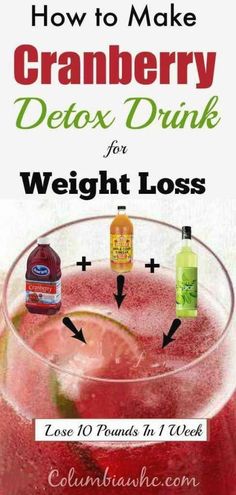 Cranberry Juice Apple Cider Vinegar, Cranberry Detox Drink, Cranberry Detox, Apple Cider Vinegar Detox Drink, Detox Kur, Apple Cider Vinegar Detox, Smoothie Detox, Jillian Michaels, Detox Drinks Recipes