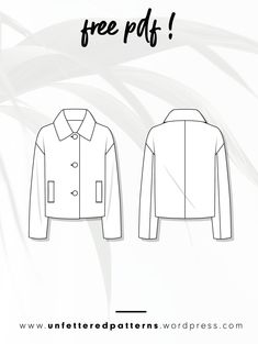 a jacket with the text free pdt on it and an image of a palm tree