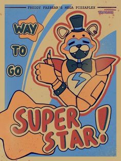 a poster with a teddy bear wearing a top hat and bow tie