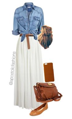 Sandal Tali, Apostolic Fashion, Brown Purse, Mode Boho, Outfits Black, Modest Clothing, Fashion Hacks, White Skirt