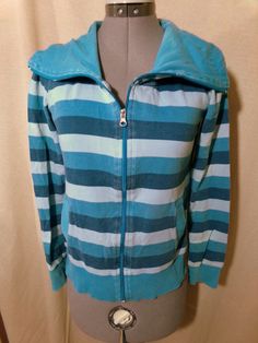 New! PIMKIE Skater Sweatshirt XS Teal Turquoise Blue stripe Full Zip up sweater Skate was just added to eBay. Check it out! #eBay #eBaySeller Casual Striped Crew Neck Outerwear, Striped Relaxed Fit Sweatshirt For Winter, Striped Cotton Sweater For Loungewear, Winter Striped Loungewear Tops, Winter Striped Relaxed Fit Sweatshirt, Striped Tops For Winter Loungewear, Striped Hooded Top For Winter, Striped Hooded Tops For Fall, Sporty Striped Winter Tops