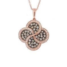 Description: BEAUTIFUL 14K ROSE GOLD LADIES DIAMOND PENDANT. THIS ITEM IS NEW. COMES WITH 18'' 14K ROSE GOLD CHAIN AND GIFT BOX. IF YOU HAVE ANY OTHER QUESTIONS PLEASE CONTACT US. ALL THE INFO ON THIS ITEM DOWN BELOW. THANK YOU VERY MUCH. KATE .Metal: SOLID 14K ROSE GOLDStamped: STAMPED 14KTotal Gram Weight: 4.3GRSetting: PAVEWidth: 10.2MM (0.4 IN)Length: 10.2MM (0.4 IN) Diamonds: ROUND BRILLIANT CUTColor: F AND CHAMPAGNEClarity: VS2-SI1Total Diamond Weight: 0.77CTChain: 18" Tag: #1872WE ARE JEW Clover Ring, Silver Jewellery Online, Clover Pendant, Star Of David Pendant, Gold Champagne, Rose Gold Chain, Necklace Chain Lengths, Champagne Diamond, Diamond Pendant Necklace