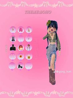 Dti Roblox Basic Outfit, Boho Dress To Impress Outfit Ideas, Outfit Dti Combos, Dress To Impress Boho Theme, Dti Theme Boho, Boho Dti Outfit, Outfit Combos Dress To Impress, Boho Outfits Dress To Impress, Combo Dress To Impress