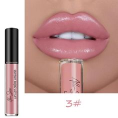 Description: It is high saturation color and compact size design that make this lip gloss can well decorate your charming lip and is easy to carry. With long-lasting makeup and creamy texture design, it will not easily to lose the color and is convenient for you to create beautiful lip makeup. The material of this lipstick is liquid. The net content of this lip gloss is 4ml and the shelf life is 3 years. The length of the product is 2cm, the width is 2cm and the height is 12.5cm. It is suitable Lipstick Ingredients, Moist Lips, Long Lasting Lip Gloss, Velvet Cream, Creamy Lipstick, Waterproof Lipstick, Women Lipstick, Batons Matte, Matte Lip Gloss