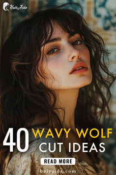 Discover 40 stunning wavy wolf cut ideas! Perfect for blending texture and volume, these cuts combine shaggy layers with soft waves for an effortlessly cool look. Shaggy Layers, Romantic Waves