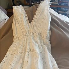 Beautiful Lace Summer Dress. Never Worn. Some Stretch In The Back And Good For A Taller Person. Lace Summer Dress, Boston Proper Dresses, Lace Summer Dresses, Patch Dress, Bohemian Maxi Dress, White Lace Dress, Cocktail Evening Dresses, Boston Proper, Halter Maxi Dresses