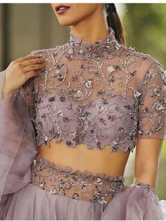 Neted Blouse Designs Latest, Lehanga Blouses Modern Design, Lehenga Blouse Designs Back, Lengha Blouse Designs, Pop Colour, Netted Blouse Designs, Net Blouse, Lehenga Blouse Designs, Net Blouses