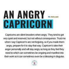 an angry capricorn is shown in this poster