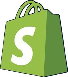 a green shopping bag with the letter s on it