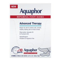 PRICES MAY VARY. Moisturizing Treatment: Aquaphor Repairing Foot Masks offer a hydrating foot care treatment to restore smooth skin on feet and heels Foot and Heel Repair: Designed specifically for dry and rough feet, these foot masks help revitalize and replenish skin on your feet and heels so you can look and feel your best Easy to Use: Aquaphor Repairing Foot Masks for dry, rough feet are fragrance free, mess free and easy to use Nourishing Ingredients: Feet moisturizer socks are infused with Moisturizer Socks, Feet Masks, Feet Moisturizer, Moisturizing Gloves, Heel Repair, Pedicure Supplies, Hand Moisturizer, Hand Mask, Extra Dry Skin