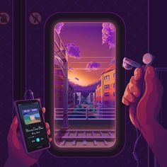 <In a Subway> Pixel-art by Joomay Pixel Art Gif Wallpaper Phone, 8bit Live Wallpaper, 8 Bit Animated Wallpaper, 8 Bit Gif, Cyberpunk Aesthetic Gif, Subway Artwork, Cyberpunk Pixel Art Wallpaper Gif, My Weakness