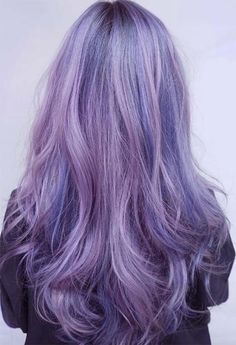 Balayage Purple, Purple Extensions, Lavender Hair Dye, Long Purple Hair, Hair Dress, Lavender Hair