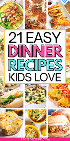 Easy dinner recipes kids love, with 12 examples all around; Bahn Mi sandwiches, tacos, short cut mini chicken pot pies, grilled salmon skewers, naan pizza, chicken fingers, chicken broccoli alfredo, chicken rice soup. Recipes Kids Love Dinner, Quick Easy Meals For Big Family, Beginner Friendly Meals, Easy Week Night Dinners Kid Friendly, Cheap Easy Kid Friendly Meals, Kid Supper Ideas, Fast Easy Meals Dinners, Quick Fix Dinners, Easy Dinners For Kids To Make