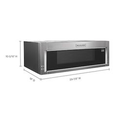 a drawing of a microwave oven with measurements