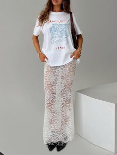 Women'S Summer Tight Skirt Transparent Lace Floral Long Skirt  Travel  Beach and Shopping Sheer Lace Career Day Dress Up Ideas, Floral Long Skirt, Pencil Pattern, Floral Lace Skirt, Lace Maxi Skirt, Long Floral Skirt, Career Day, Maxi Lace Skirt, Dress Up Ideas