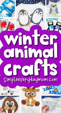 winter animal crafts for kids to make