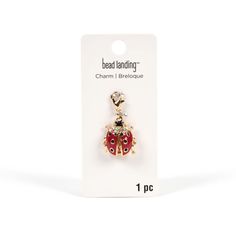 Find the Ladybug Charm by Bead Landing™ at Michaels. This fun charm from Bead Landing will add a playful touch to your accessory creations. With a darling ladybug design, this charm will make a great addition to a chain bracelet or necklace or get a matching piece to make a cute pair of dangly earrings. This fun charm from Bead Landing will add a playful touch to your accessory creations. With a darling ladybug design, this charm will make a great addition to a chain bracelet or necklace or get Ladybug Keychain, Ladybug Design, Bead Landing, The Ladybug, Dangly Earrings, Miraculous Ladybug, Chain Bracelet, Gold Finish, Bracelet