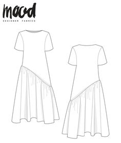 Mood Fabrics: Free Sewing Patterns & Downloads Skirt Sewing Pattern Free, Mood Patterns, Craft Office, Sewing Patterns Skirt, Mood Sewciety, Mood Designer Fabrics, Plus Size Sewing Patterns, Plus Size Sewing, Pattern Hack