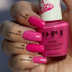 Nail Colors Opi, Hi Barbie, Valentine Nail, Nail Colours, Barbie Collection, Nail Color, Valentine's Day Nails, Valentines Nails