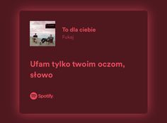 a red square with the words ufam tylko town oozom, stowo