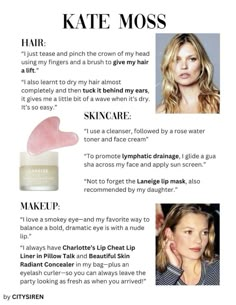 Kate Moss Workout Routine, Skincare Pictures, Kate Moss Hair, Vie Motivation