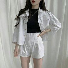 Korean Spring Outfits, Outfit Ideas Korean, White Skirt Outfits, Outfit Korean Style, Korean Outfit Street Styles, Outfit Korean, Korean Casual Outfits, Korean Girl Fashion, Korean Fashion Trends