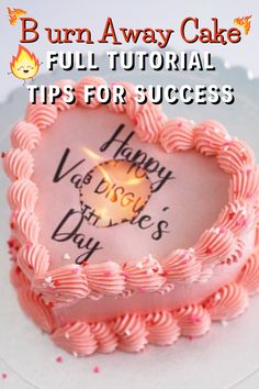 Full tutorial with tips for successfully creating your own viral "Burn Away Cake" trend! :) How To Decorate Birthday Cake, 32nd Birthday Cake, Edible Image Printer