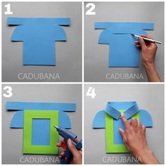 how to make a paper house step by step with pictures on the front and side