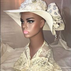 Beautiful Designer Hat By Ivette Carmona Hat Designs, Accessories Hats, Women Accessories, Cream, Hats, Women Shopping, Color, Design