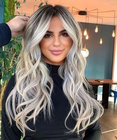 Ash Blonde Hair Balayage, Blonde Hair With Roots, Icy Blonde Hair, Ash Blonde Balayage, Dark Roots Blonde Hair, Ash Blonde Hair, Blonde Hair Inspiration, Balayage Hair Blonde, Blonde Hair Looks