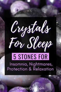 Most of us struggle to get the amount of sleep we need to feel happy, healthy, and ready to take on what each day brings. With the help of these crystals for sleep, we can find ourselves drifting off to sleep easier and feeling more rested. Crystals For Sleep, Sleep Insomnia, Protection Crystals, How To Get Better, Gemstone Meanings, Sleep Help, Crystal Therapy, Crystal Healing Stones