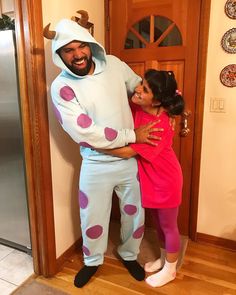 From iconic on-screen duos to funny puns and easy DIY outfits, you and your significant other should have no problem finding an adorably cheesy couples costume to pull of this Halloween season! \ Sully Halloween Costume, Sully Halloween, Sully Costume, Matching Halloween Costumes