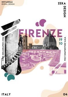 a poster with the words firenza on it