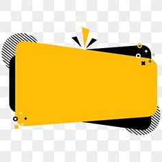 a yellow sign with black and white lines on it, that is in the shape of a