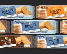 four packages of biscuit house crackers are shown