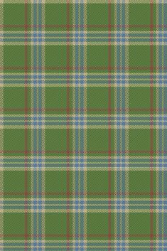 a green and blue plaid fabric