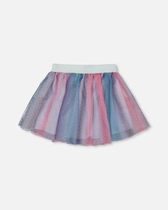 Rainbow stripes and mini dots make our Vertical Striped Tulle Skirt absolutely darling! A must-have for the little girl who loves to show her girly sense of style, this skirt features an A-line silhouette with a full, flared shape and a solid elastic waistband that makes it comfortable to wear. Mix and match with different tops and sweaters to create all sorts of unforgettable looks! Elastic waist skirt Vertical multicolor stripes A-line silhouette 100% Polyester - Lining: 95% Polyester, 5% Elas Elastic Waist Skirt, Set Outfit, Vertical Stripes, Rainbow Stripes, Shop Swimwear, Baby Month By Month, Pants Outfit, Pajama Set, Tulle Skirt