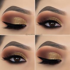 Make Up Designs, Shimmer Eye Makeup, Makeup Finds, Makeup Memes, Glasses Makeup, Eye Makeup Pictures, Eye Makeup Steps, Makijaż Smokey Eye, Eye Makeup Designs