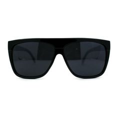 Retro throwback to 90s luxury gangster fashion, these timeless classic iconic hip hop rapper shades will bring back a hard edge to your look! Made with premium oversized rectangle flat top silhouette plastic frame base to bring you the perfect combination of luxury and elegance. Made with composite plastic based frame, reinforced metal hinges, and 100% UV protected lenses. Size: 5 3/4" (146mm) W x 2 1/8" (54mm) H.  Color: Black.  Gender: male.  Age Group: adult. Retro Wayfarer Sunglasses For Streetwear, Retro Adjustable Sunglasses For Streetwear, Classic Sunglasses With Uv Protection For Streetwear, Classic Rectangular Shield Sunglasses For Summer, Classic Anti-reflective Sunglasses For Streetwear, Classic Wayfarer Sunglasses For Streetwear, Classic Sunglasses For Summer Streetwear, Classic Tinted Sunglasses For Streetwear, Classic Black Rectangular Shield Sunglasses