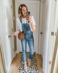 5 Ways to Style Overalls for Winter Through Summer, dressed up overall outfit Overalls Styling, Overalls Outfit Winter, Lady Decluttered, Overalls Outfit, Spring Outfit Ideas