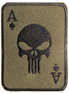 a patch with the emblem of a skull on it