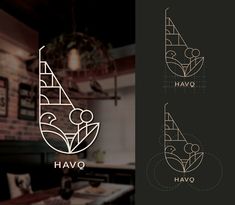 the logo for havo, an italian restaurant