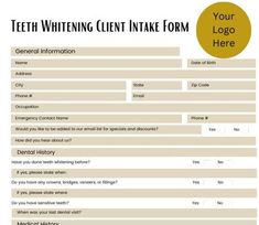 Editable Teeth Whitening Consent Forms, Consent Form Template, Esthetician Forms, Teeth Whitening Waiver Form Nail Consent Form, Teeth Whitening After Care Instructions, Consent Forms For Waxing, Teeth Whitening Business, Esthetician Forms, Zoom Teeth Whitening, Consent Forms, Form Template, Teeth Whitening