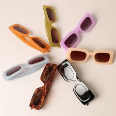 Women's Rectangular Shape Sunglasses - Polycarbonate lens. - Impact-resistant lens. - UV400 protection against ultra violet rays UVA & UVB - Assorted frame and lens color per dozen. -Size: 5.75" x 2" Rectangle Frame Sunglasses, Rubber Bead, Shape Sunglasses, Mini Bracelet, Mama Necklace, Rectangle Frame, Stylish Glasses, Engagement Cards, Rectangular Sunglasses